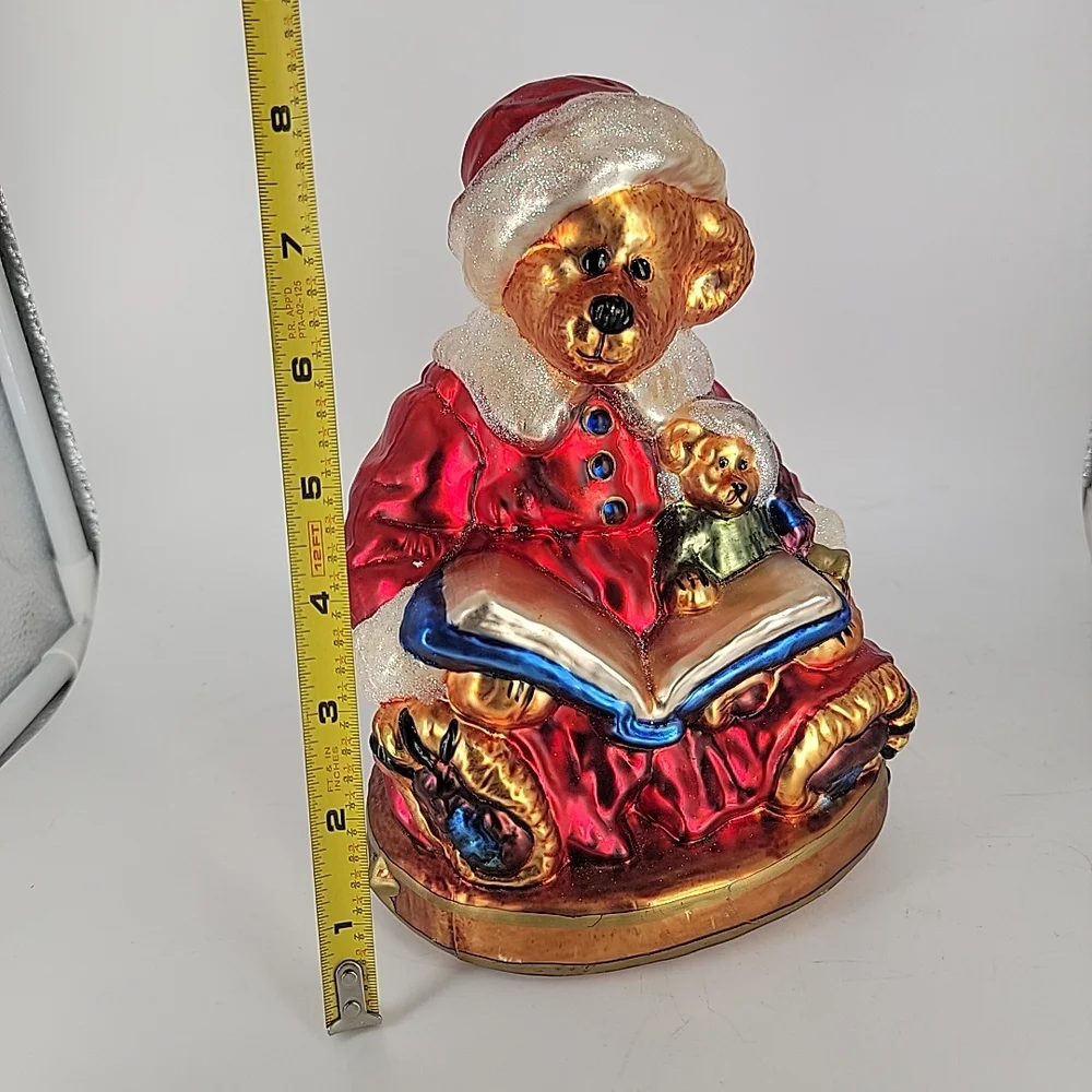 Boyds Bears‎ Festive Red and Gold Teddy Ornament